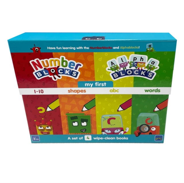 Numberblocks and Alphablocks: My First Numbers and Letters Set (4 wipe-clean books with pens included) 9781782269588