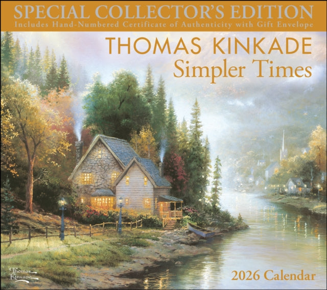 Thomas Kinkade Special Collector's Edition 2026 Deluxe Wall Calendar with Print 9781524896836 